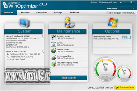 Ashampoo WinOptimizer 9.1.0- بهینه ساز ویندوز 