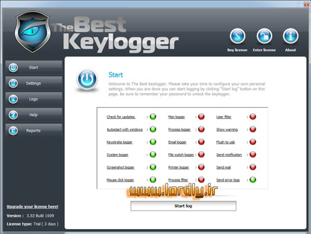 The Best Keylogger 3.53 Build 1009 برنامه جاسوسي