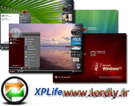 XPLife 7 Final + Extension Pack -تبدیل ظاهر xp به ویندوز 7